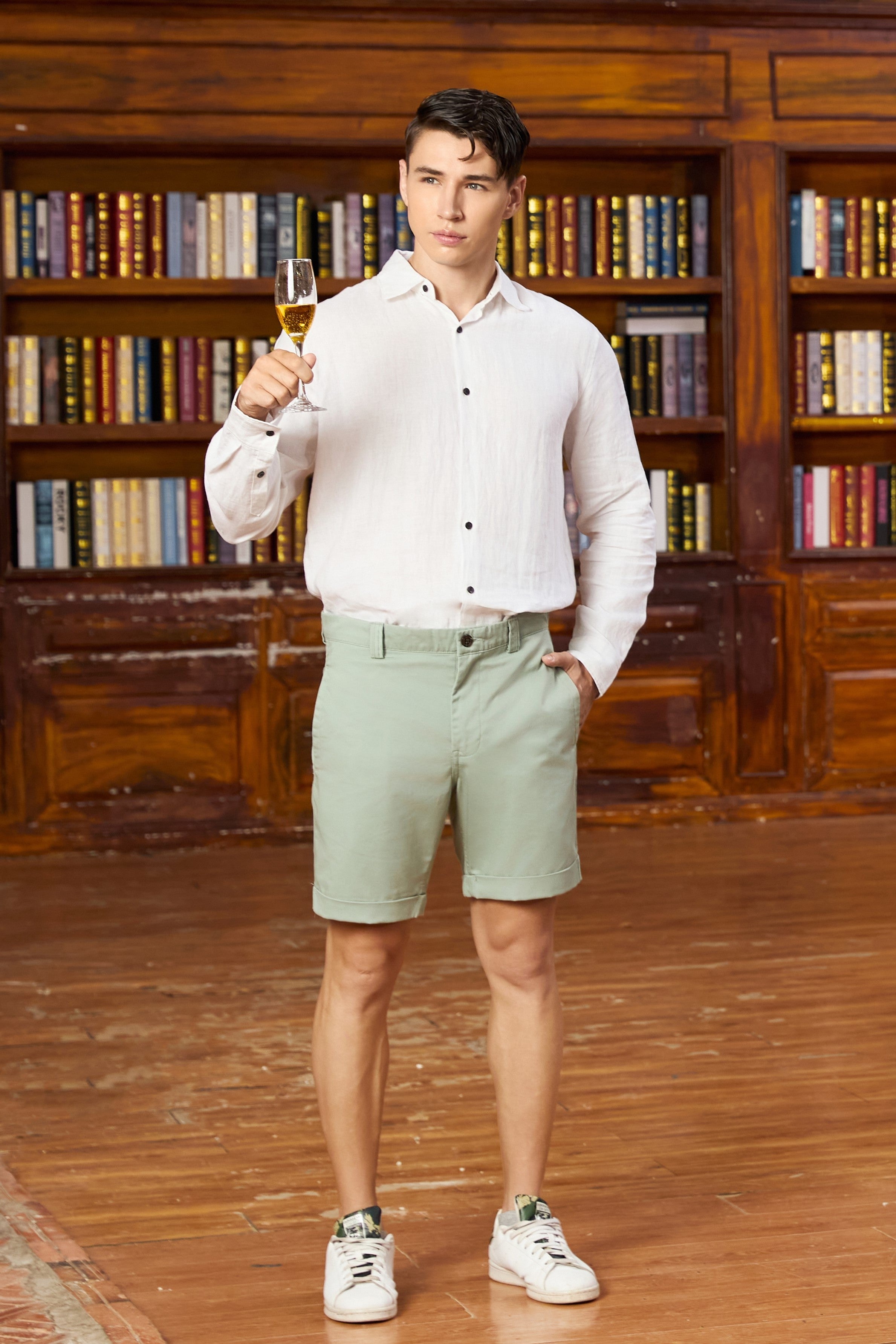 La Forbie Quần Short Chino Nam – Gọn Gàng, Mát Mẻ, Lịch Sự Mỗi Ngày