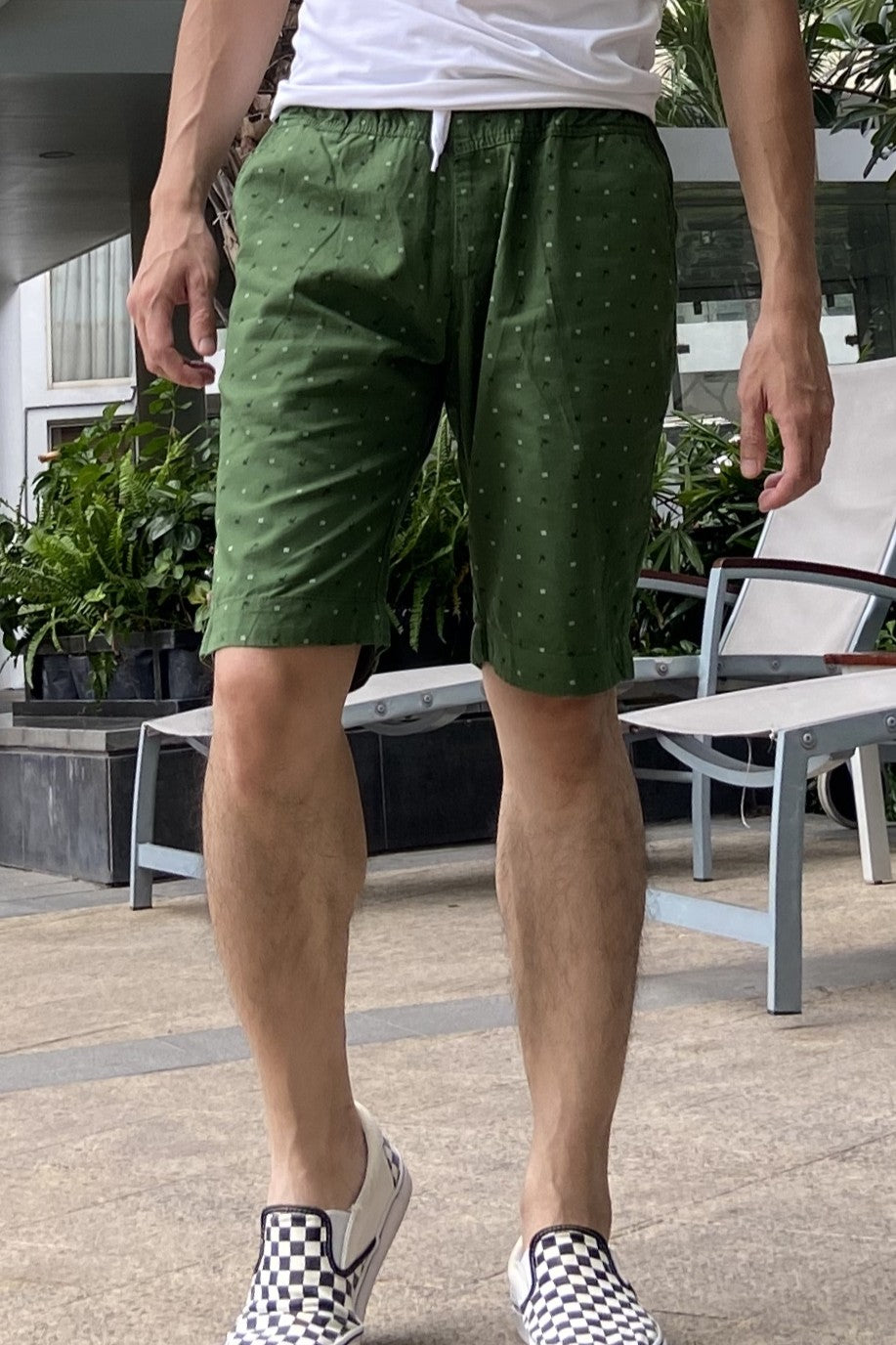 Zennio quần lửng lưng bo in họa tiết