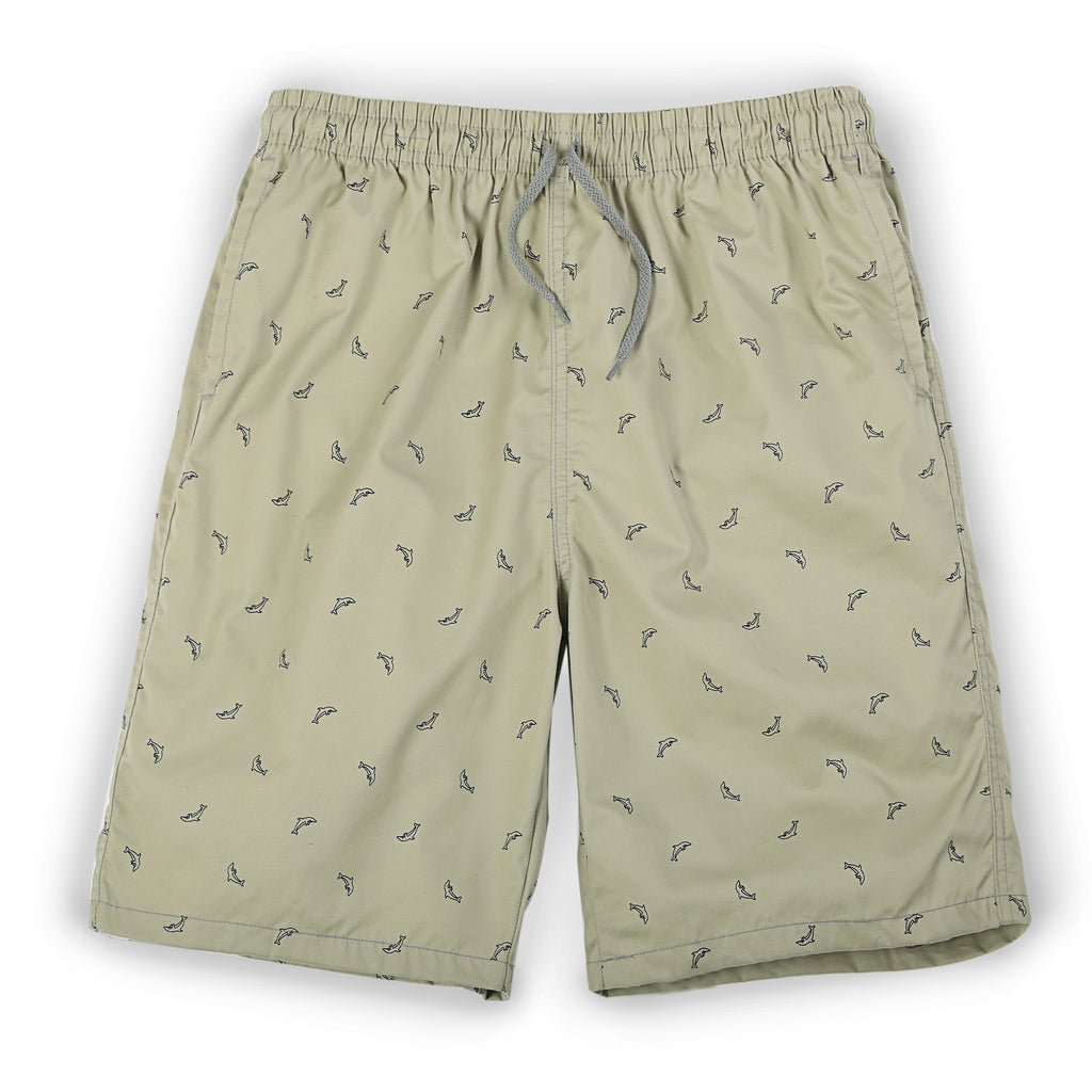 Zennio quần shorts nam lưng thun in họa tiết có túi sau – thoáng mát, năng động