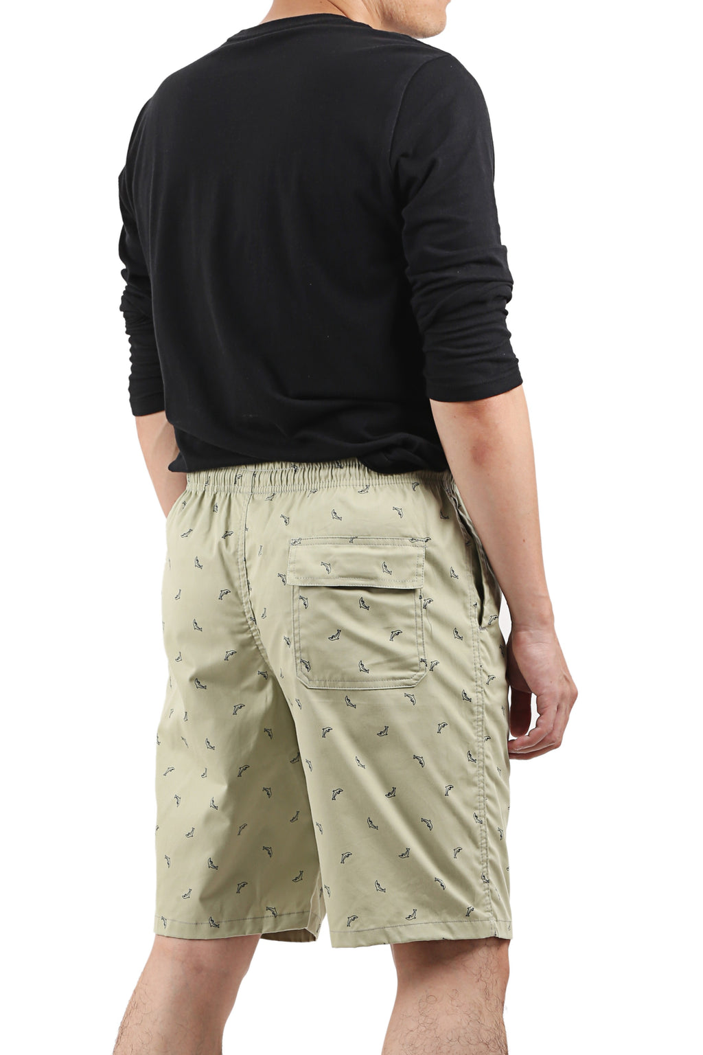 Zennio quần shorts nam lưng thun in họa tiết có túi sau – thoáng mát, năng động