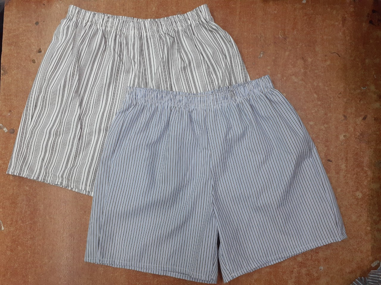 Zennio quần short nam cotton kẻ sọc – thoáng mát, tiện lợi cho mặc nhà & ngủ