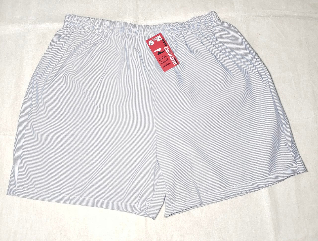 Zennio quần short nam cotton kẻ sọc – thoáng mát, tiện lợi cho mặc nhà & ngủ