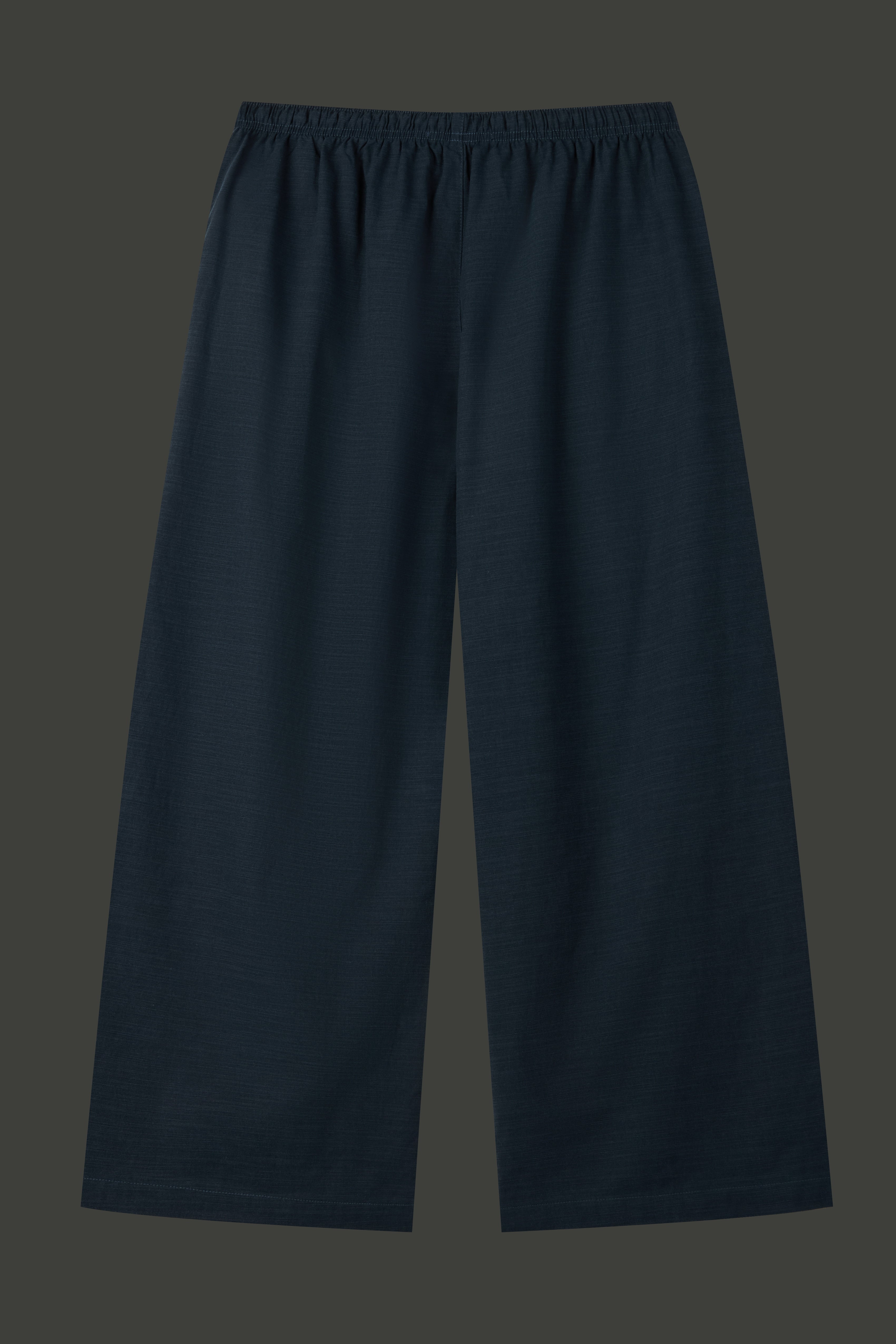 La Forbie Women's Linen Viscose Wide Leg Drawstring Pants