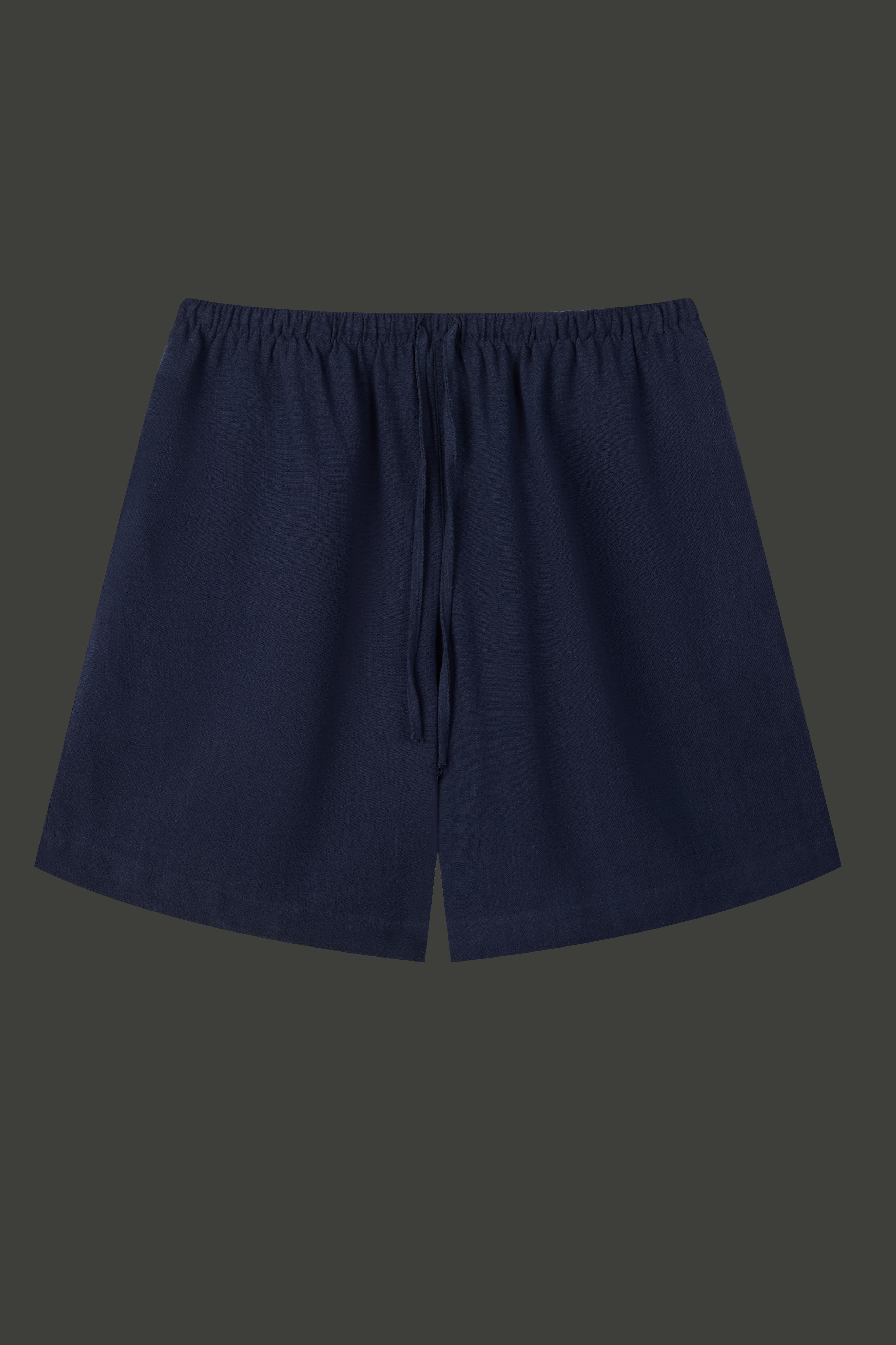 La Forbie Women's Linen Blend Relaxed Drawstring Shorts