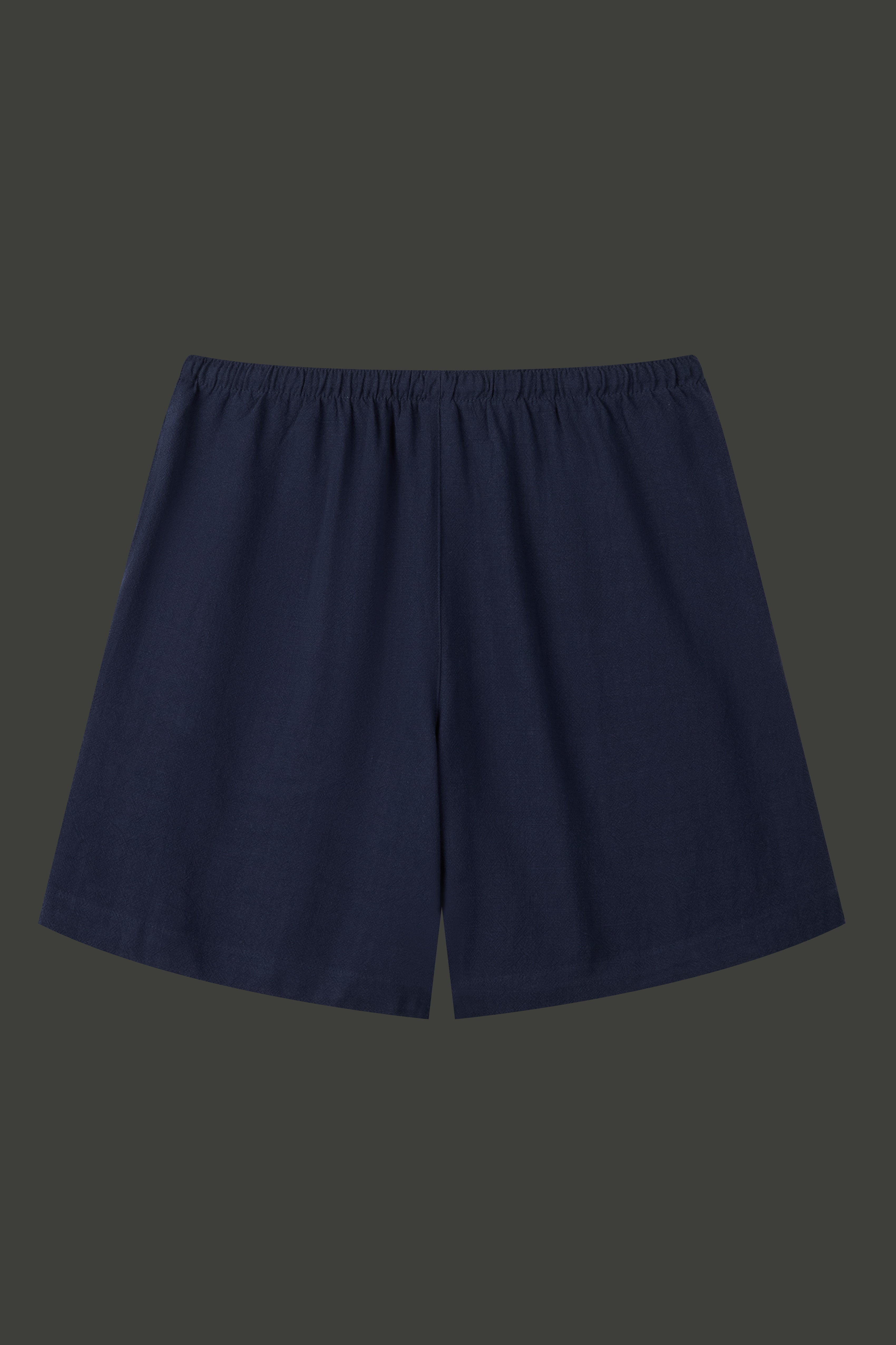 La Forbie Women's Linen Blend Relaxed Drawstring Shorts