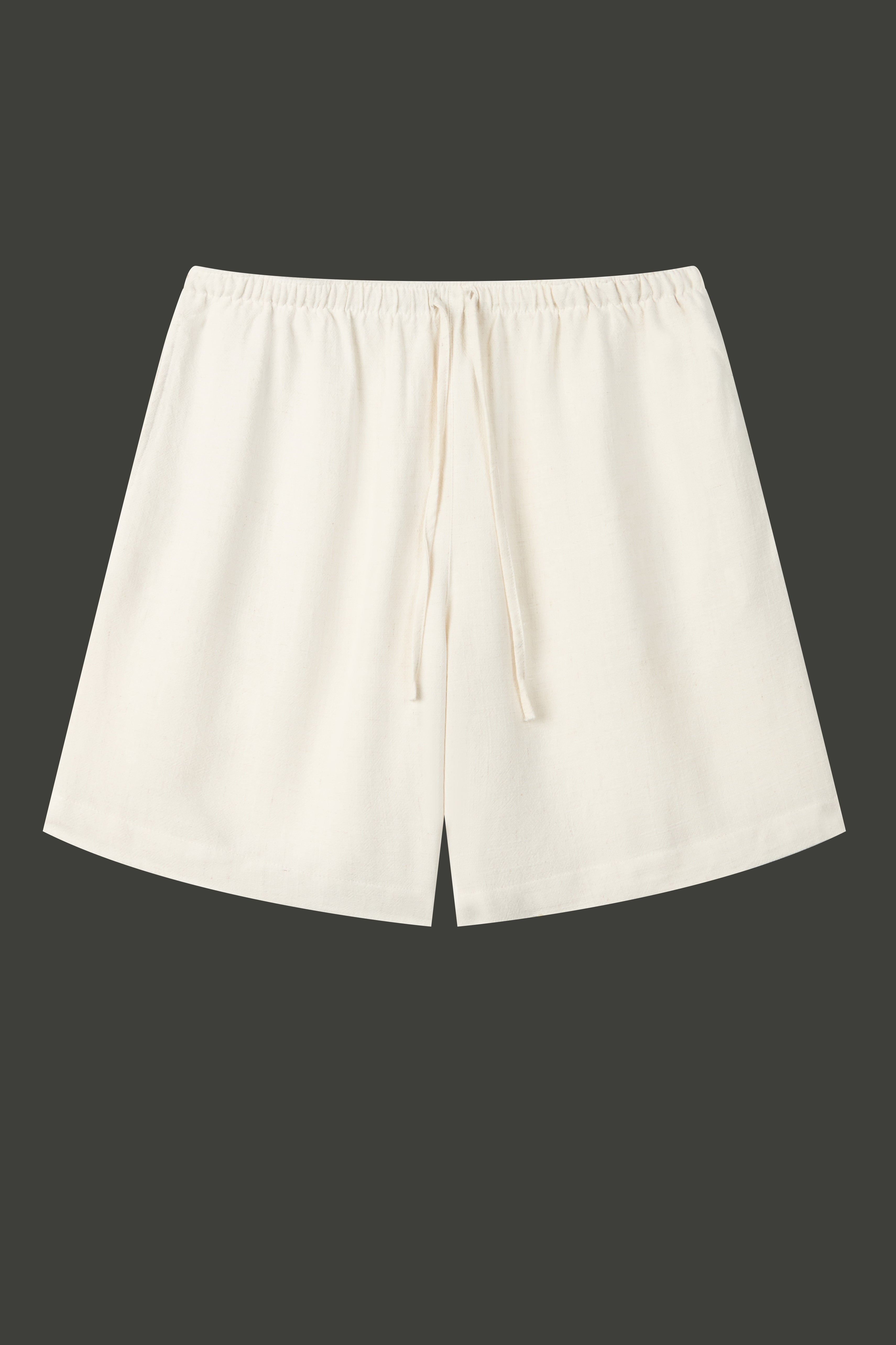 La Forbie Women's Linen Blend Relaxed Drawstring Shorts