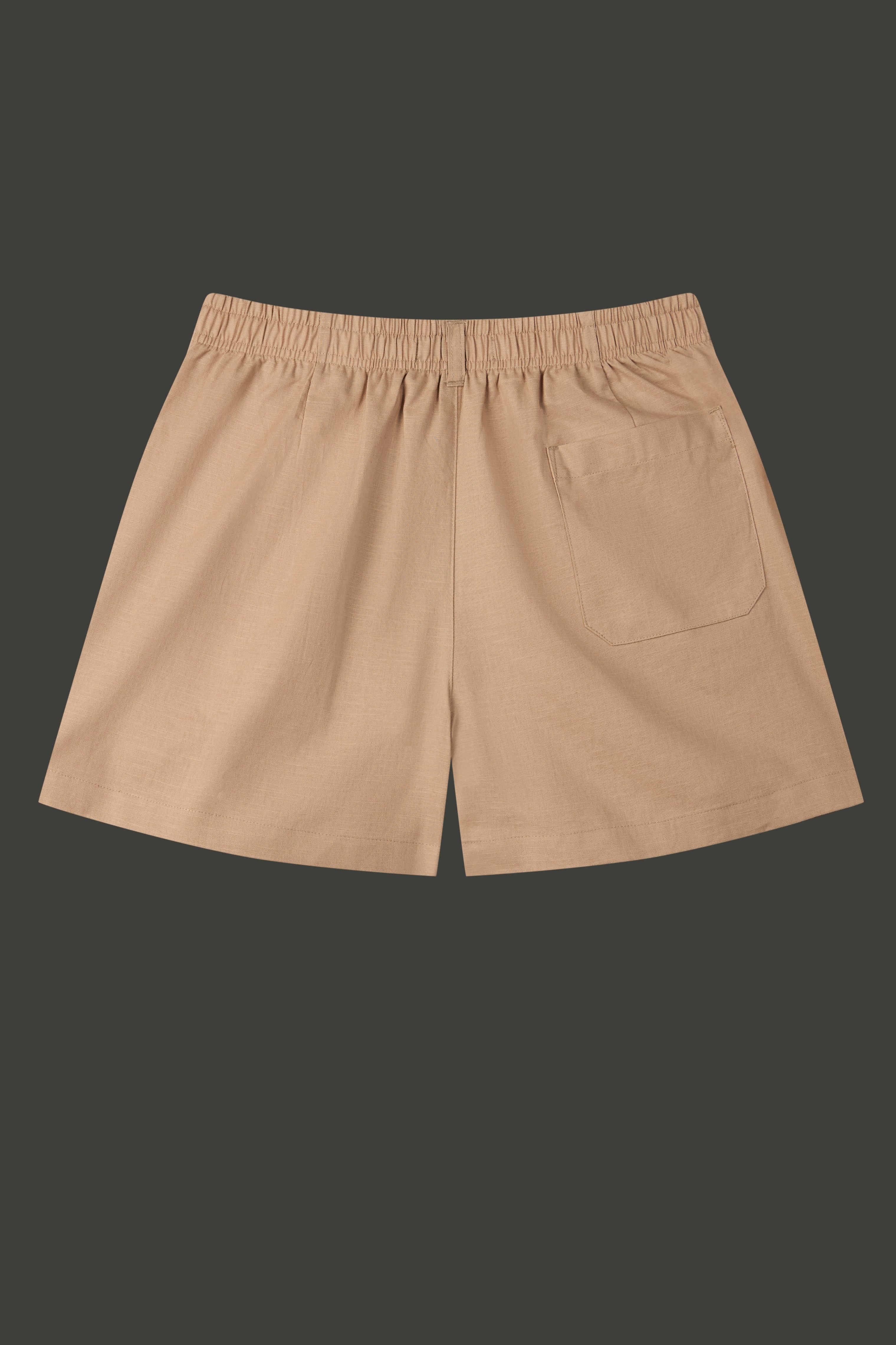 La Forbie Women's Linen Blend Knife Pleat Shorts