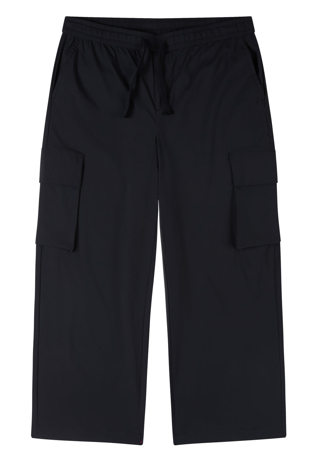 La Forbie quần dài túi hộp ống rộng vải dù