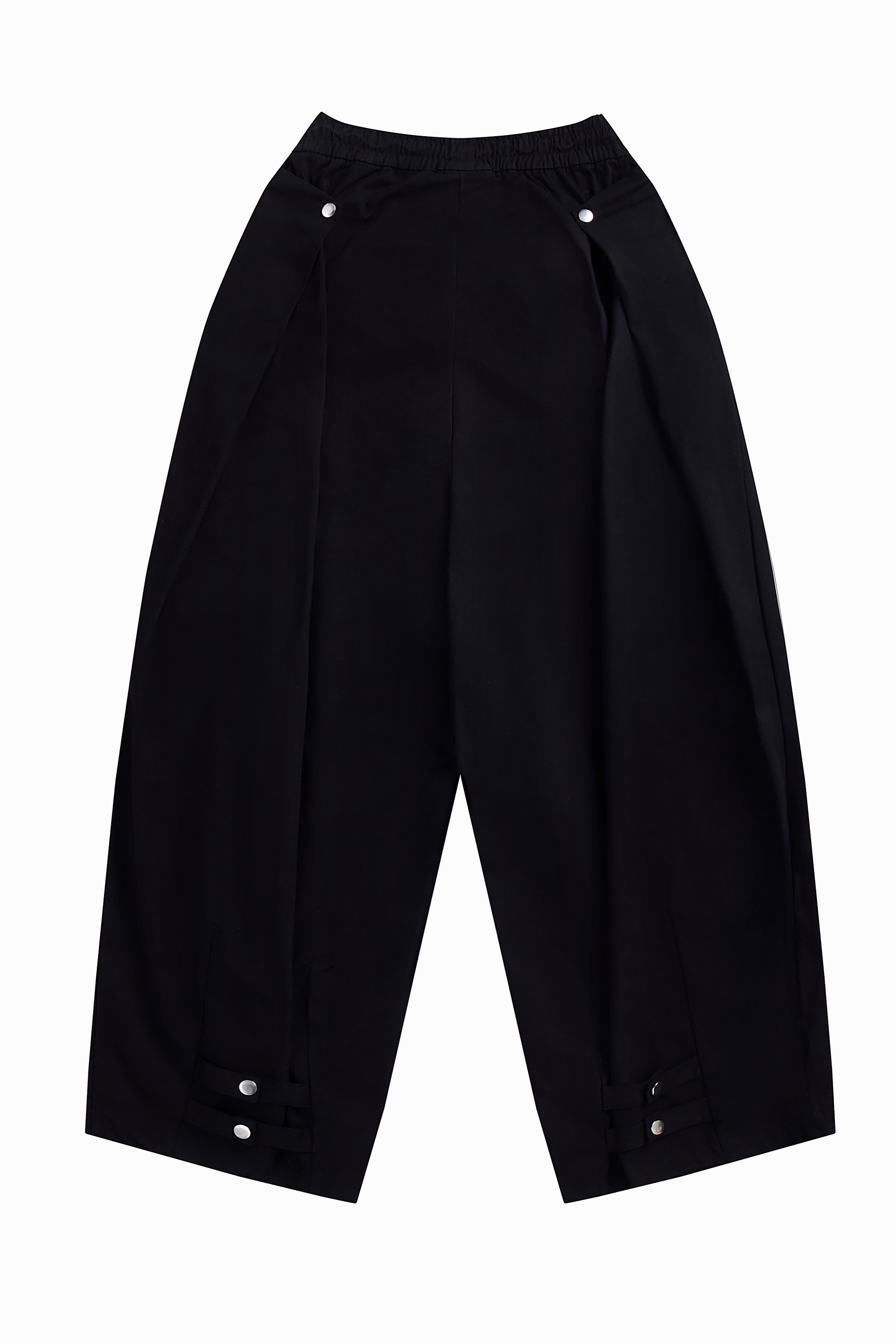 La Forbie Quần dài nam ống cong vải cotton, cạp dây rút