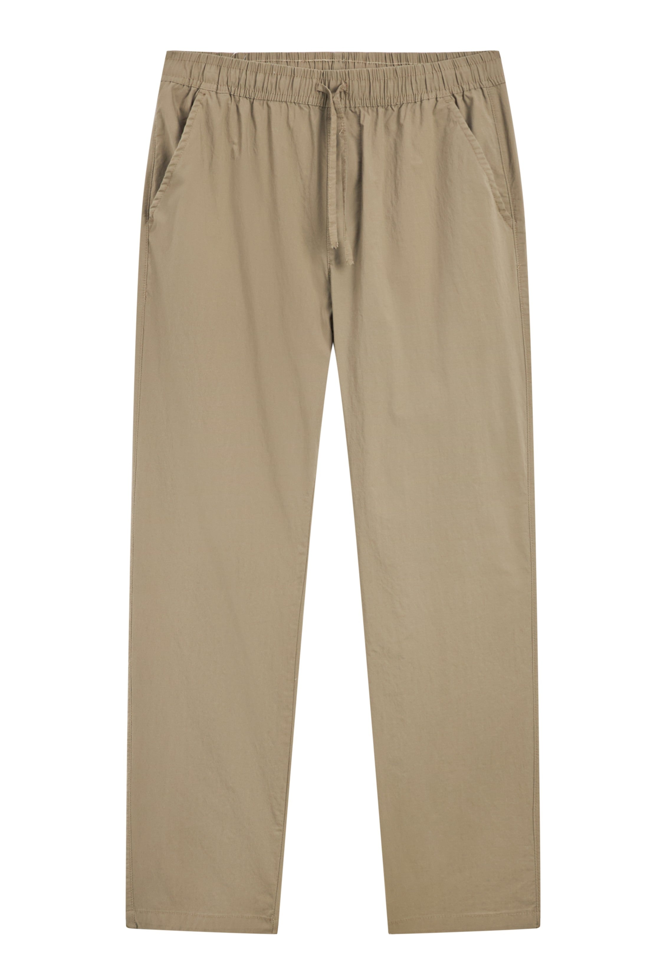 La Forbie quần dài jogger nam 1 túi sau mổ có dây kéo nhựa ống đứng vải cotton