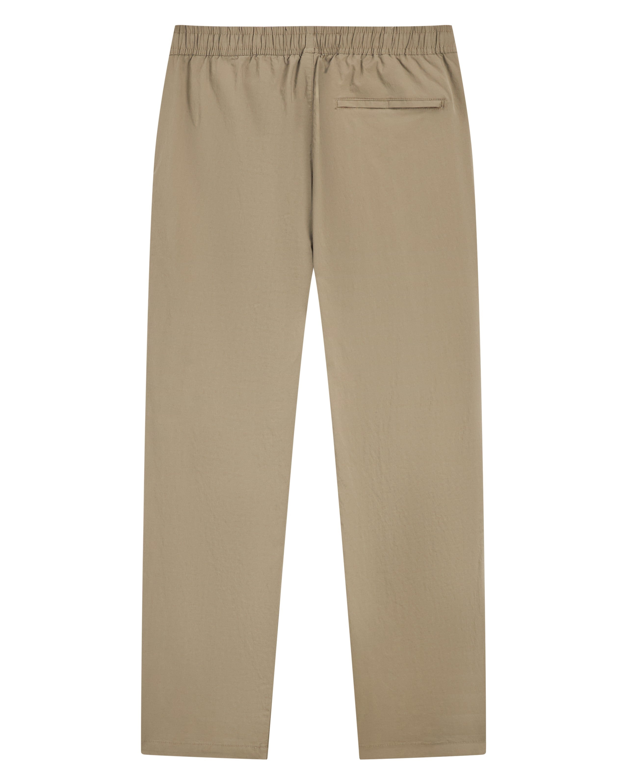 La Forbie quần dài jogger nam 1 túi sau mổ có dây kéo nhựa ống đứng vải cotton