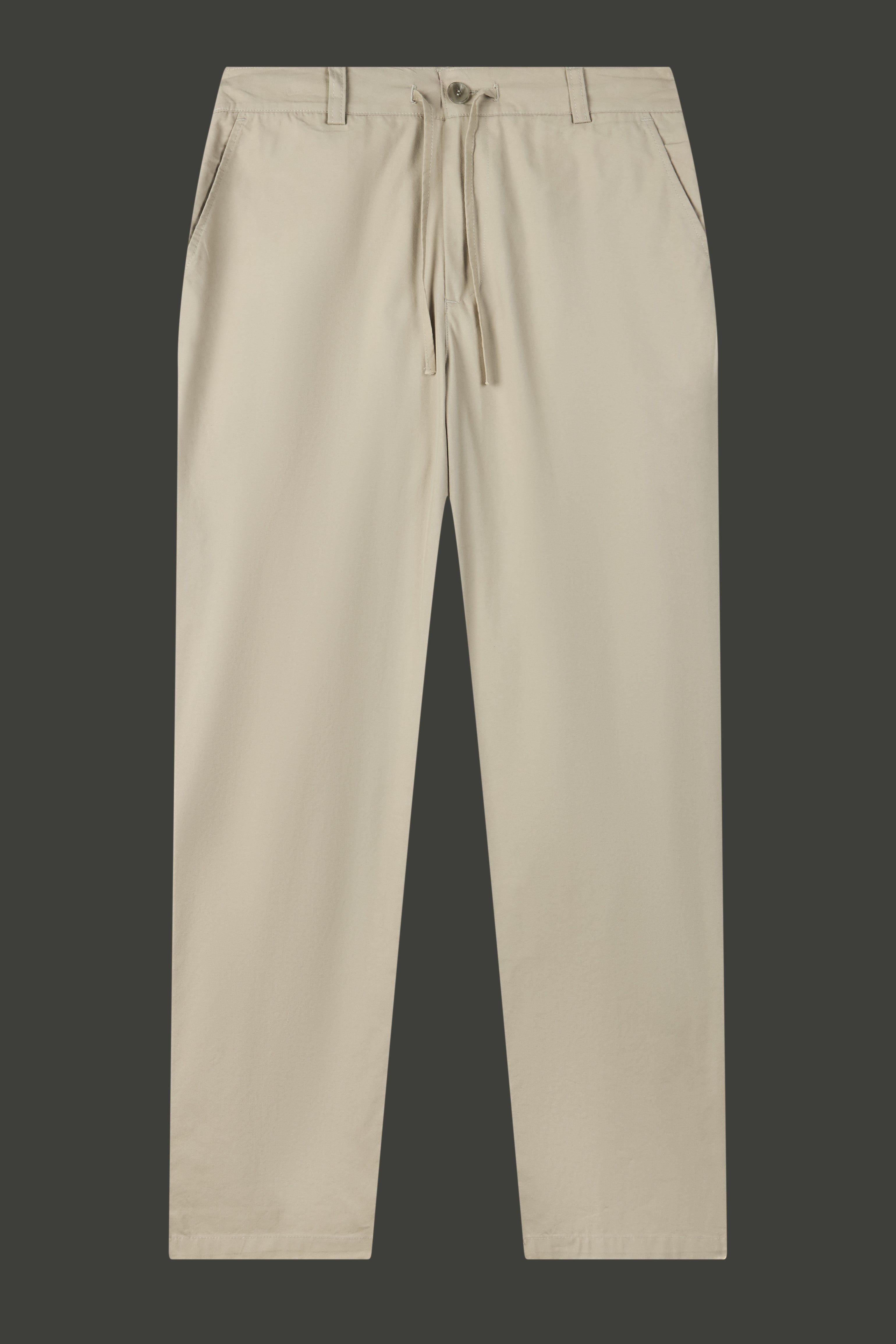 La Forbie Men's Relaxed Belted Elastic Pants with Layered Pockets
