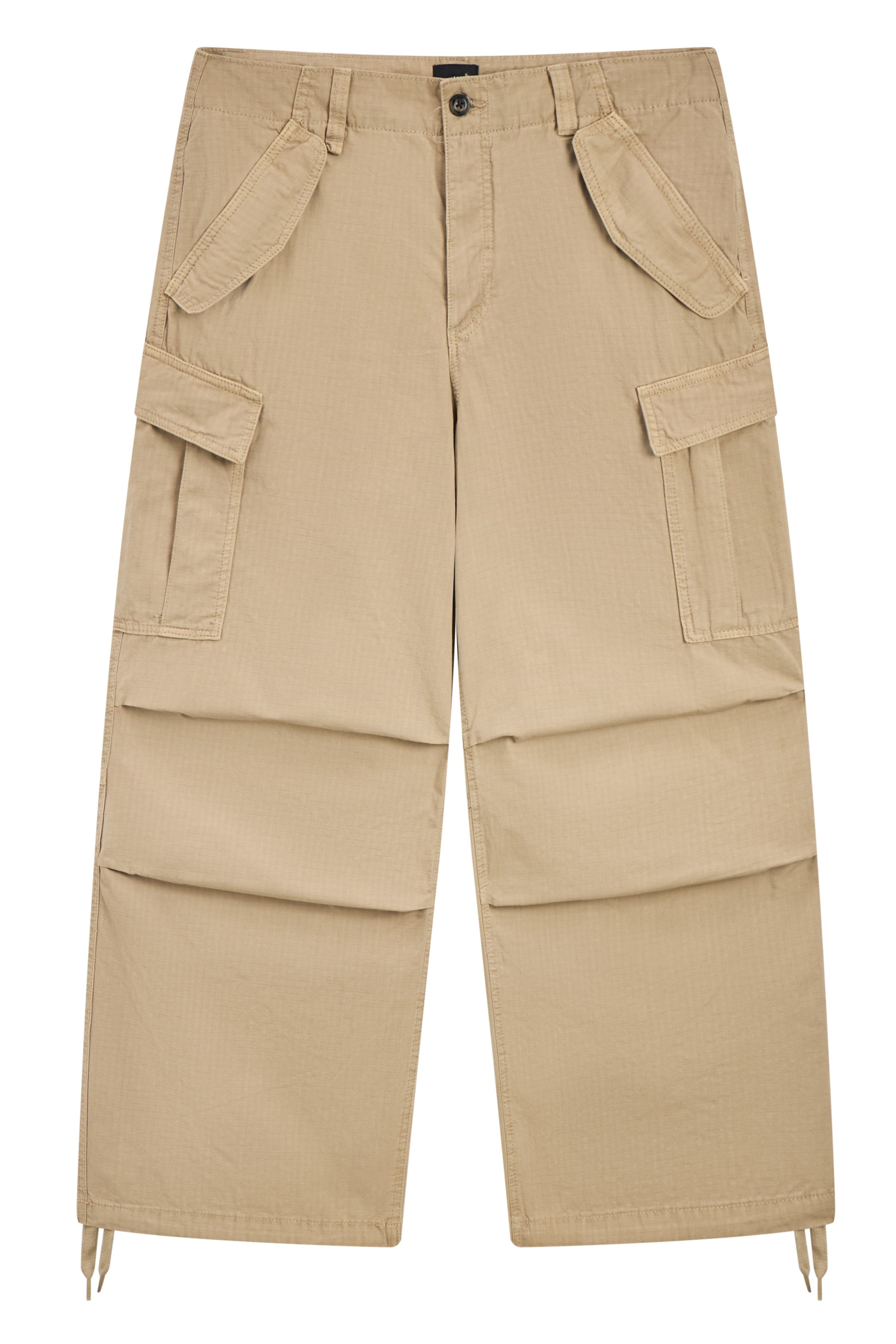 La Forbie quần dài túi hộp ống rộng túi xéo có nắp