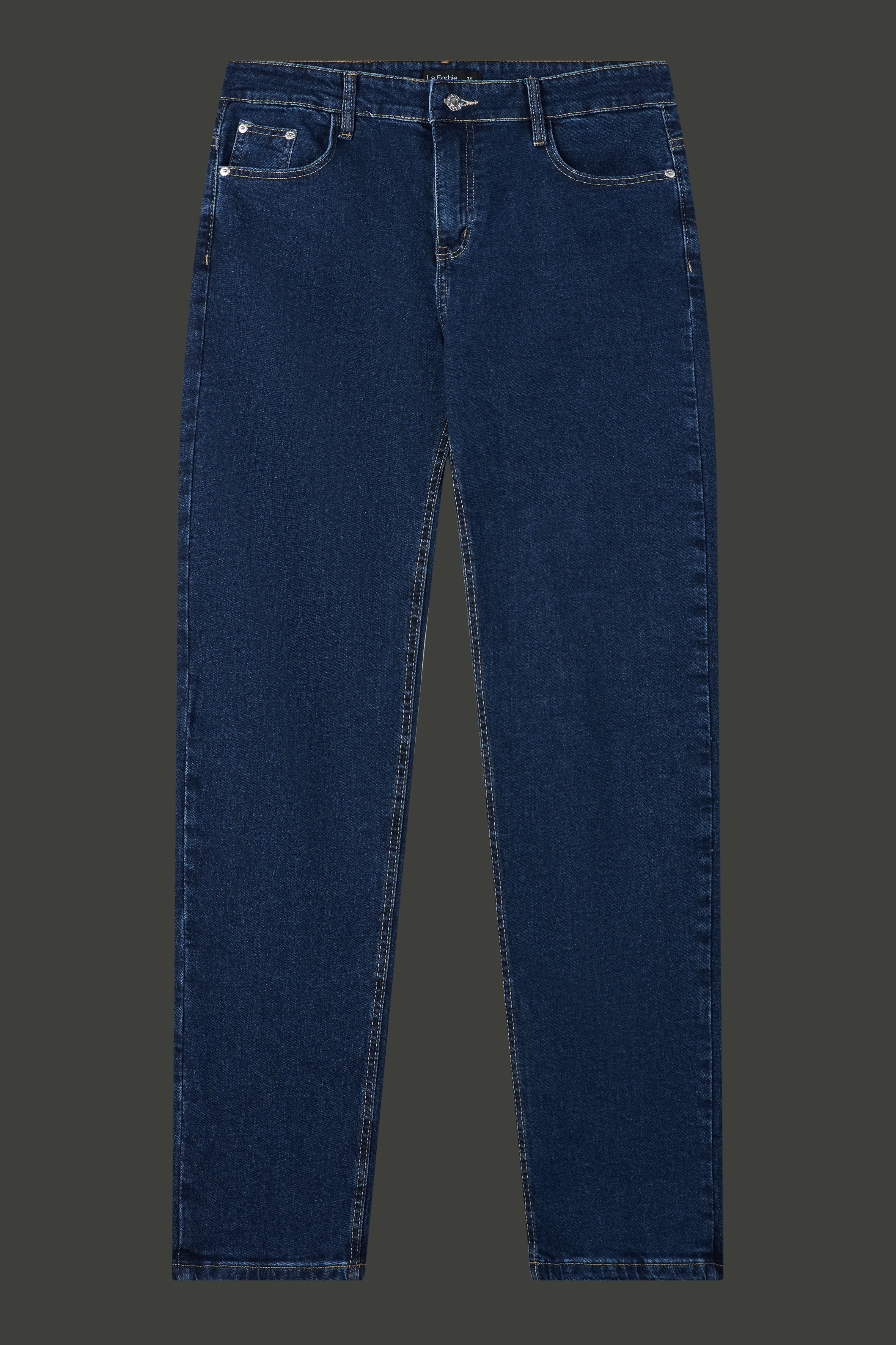 La Forbie Men's Slim Straight Jeans