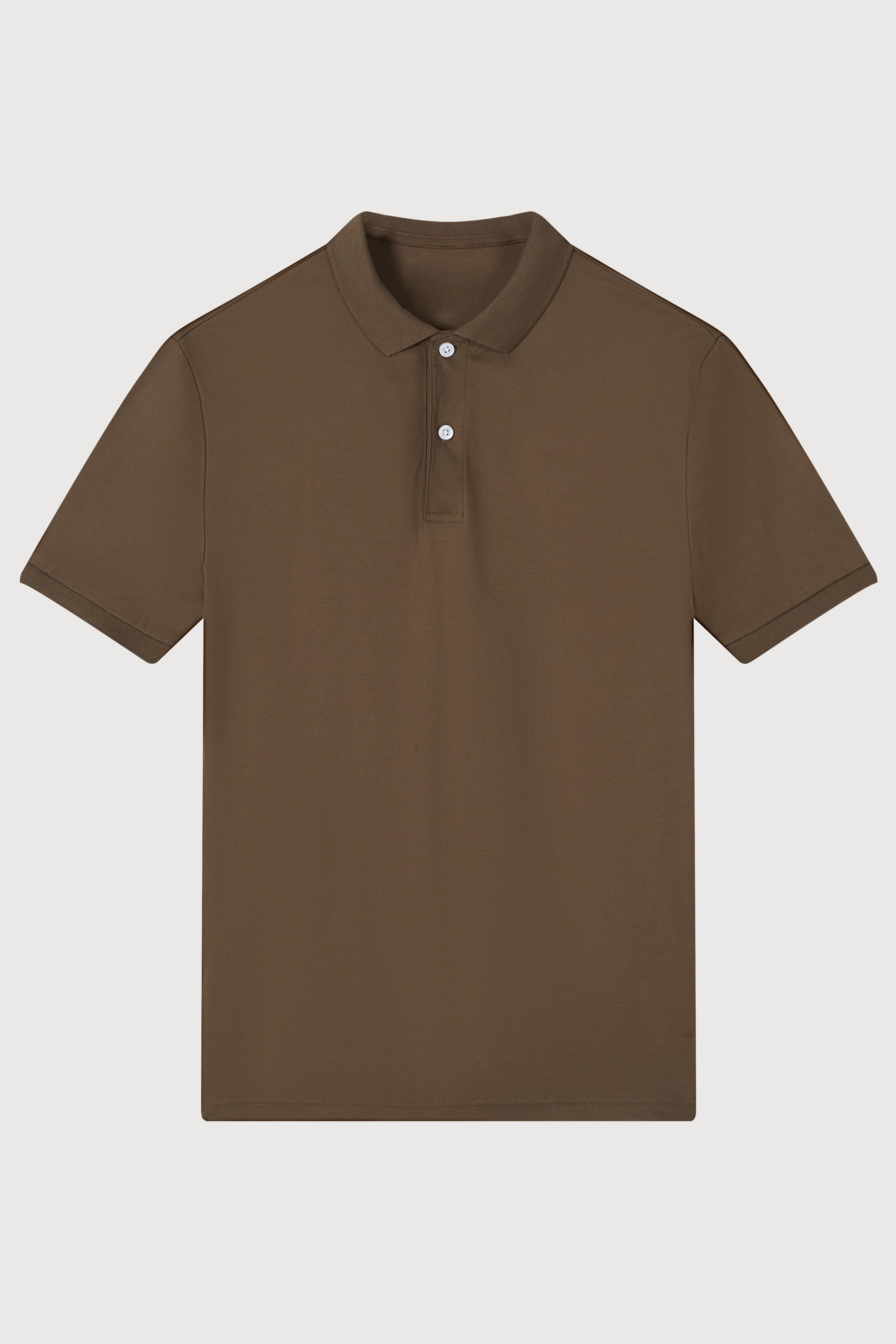 La Forbie Áo polo thun cổ bẻ dệt nam