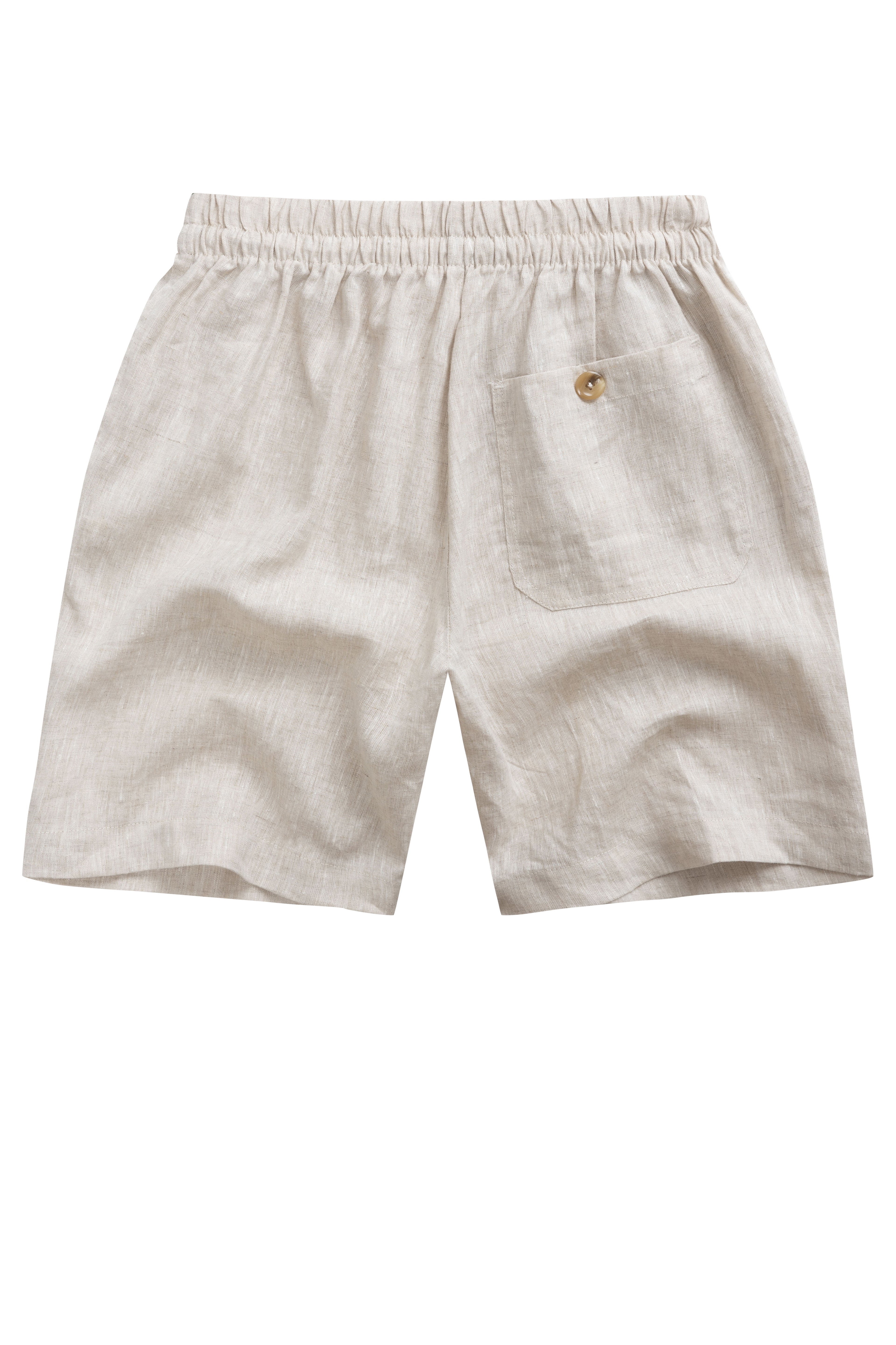 La Forbie Quần Short Linen Nam – Mát Mẻ, Thoải Mái, Thanh Lịch Tự Nhiên