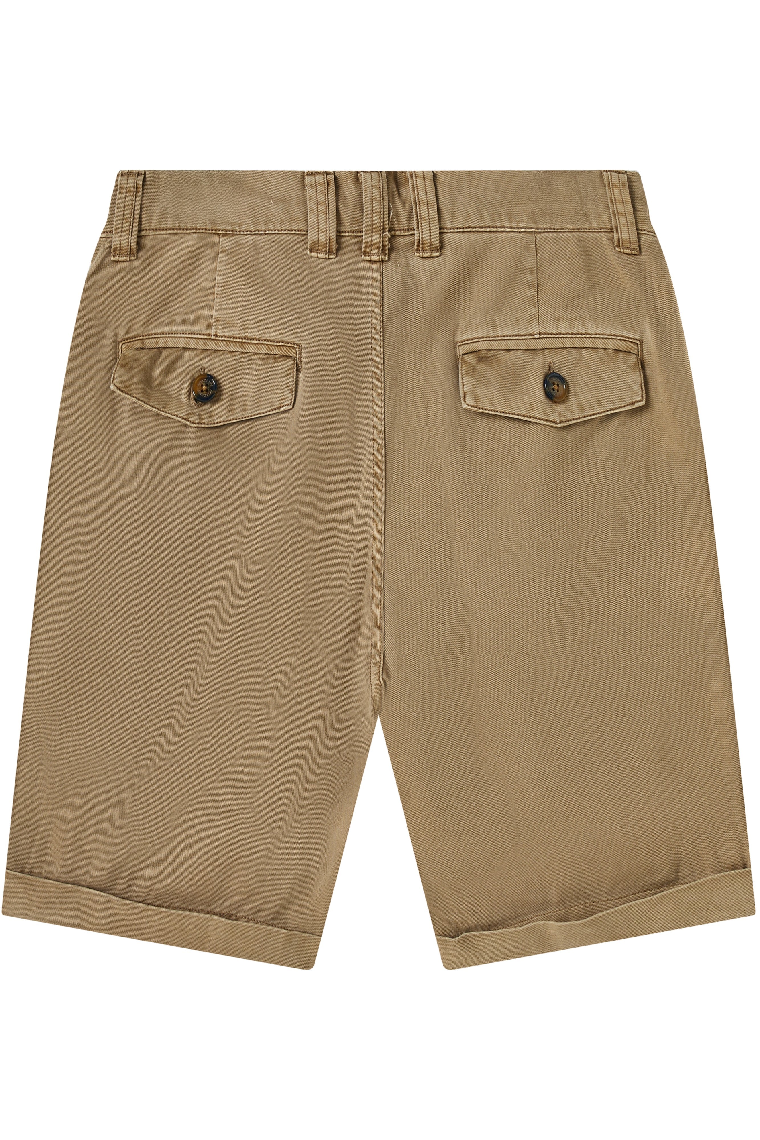 Zennio Slim Chino Shorts with Slanted Pockets