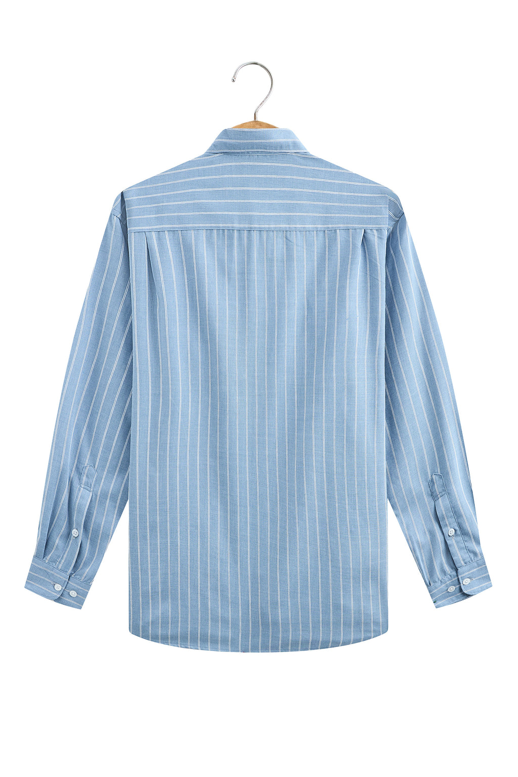 La Forbie Men’s Premium Linen Striped Long Sleeve Shirt