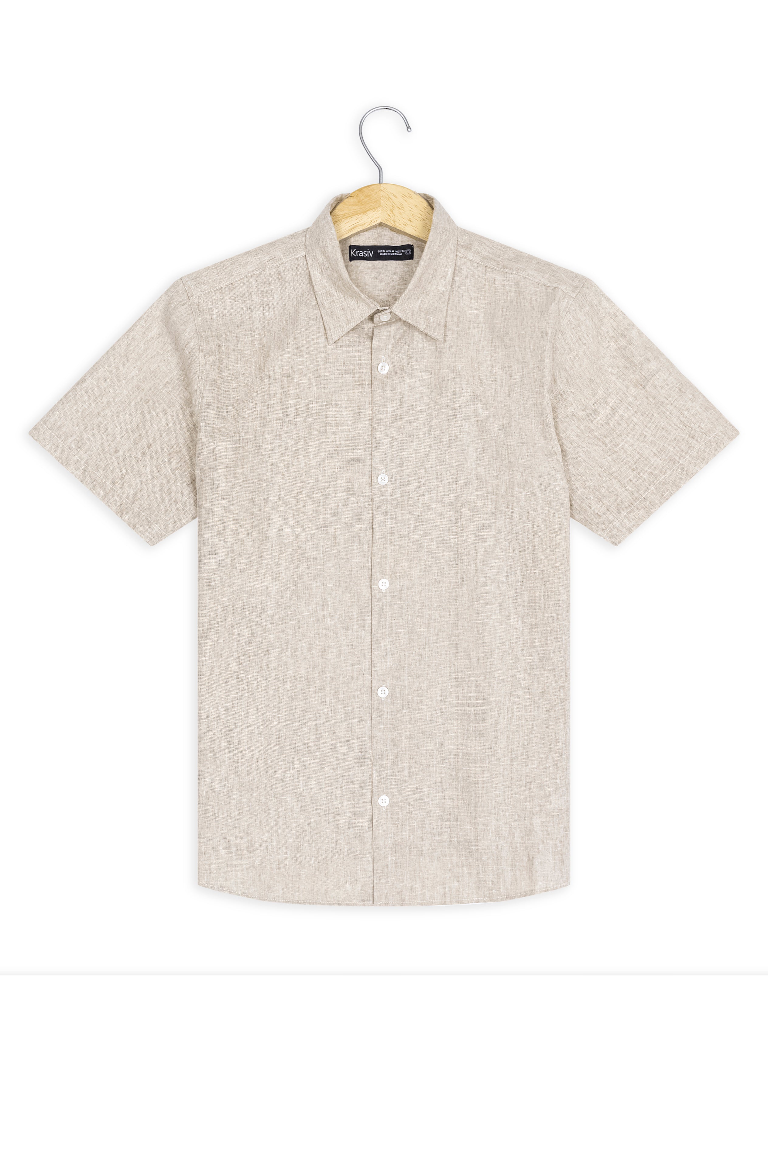 La Forbie Áo Sơ Mi Linen Nam Tay Ngắn – Mát Mẻ, Thanh Lịch, Dễ Phối