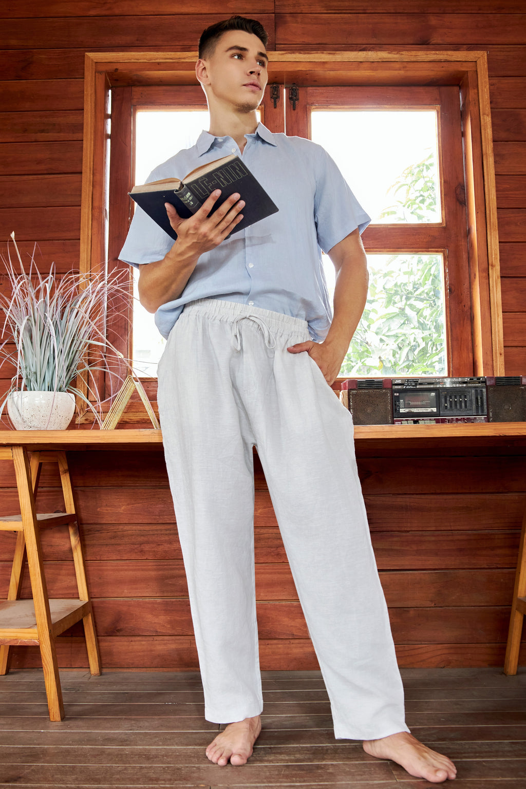 La Forbie Áo Sơ Mi Linen Nam Tay Ngắn – Mát Mẻ, Thanh Lịch, Dễ Phối