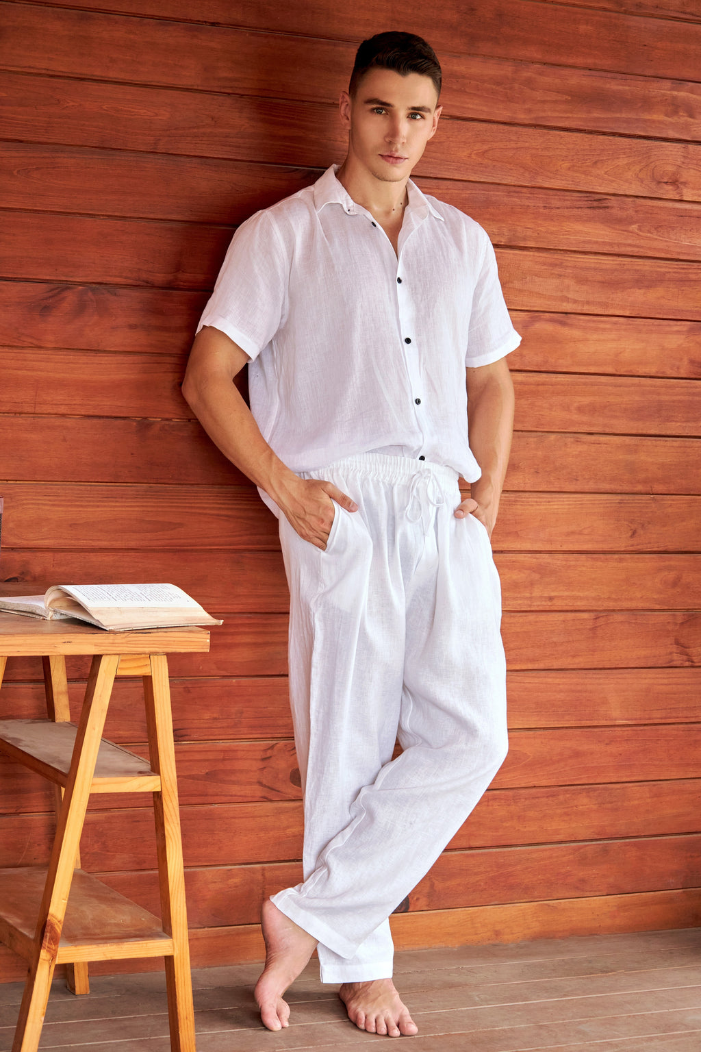 La Forbie Áo Sơ Mi Linen Nam Tay Ngắn – Mát Mẻ, Thanh Lịch, Dễ Phối