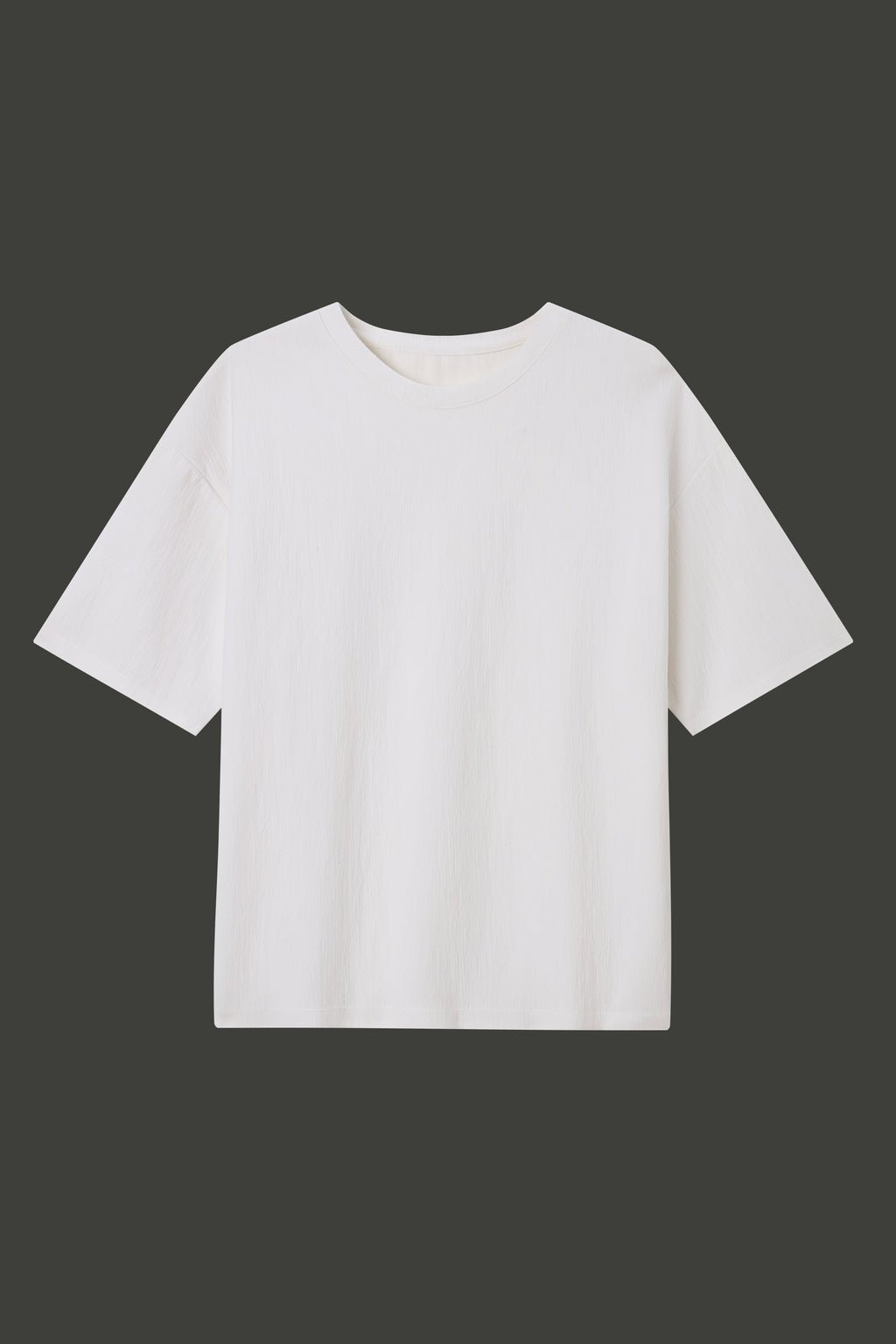 La Forbie Men’s Boxy Short-Sleeve T-Shirt – Light Textured Fabric