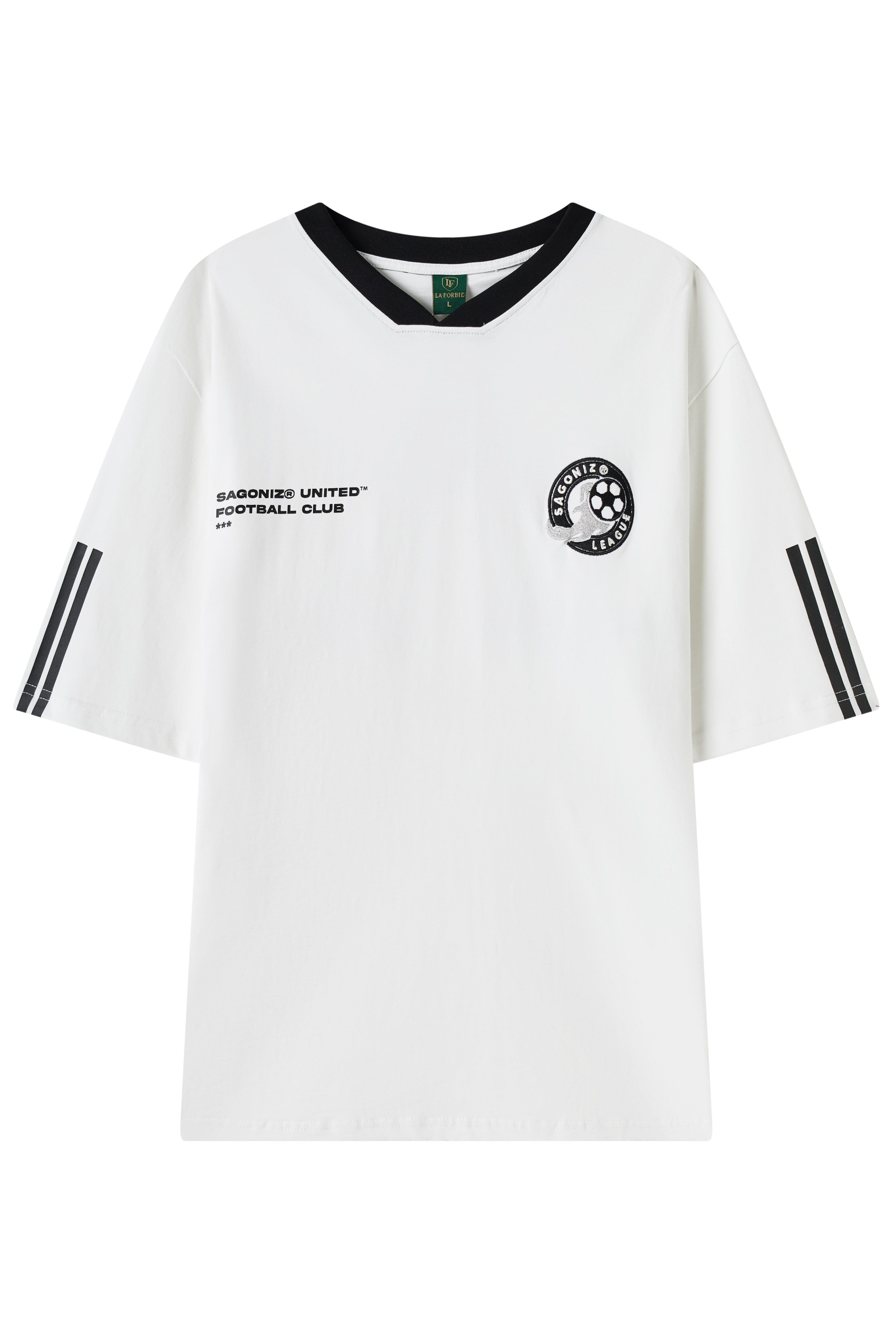 La Forbie Áo thun nam cổ viền raglan in SGNIZ