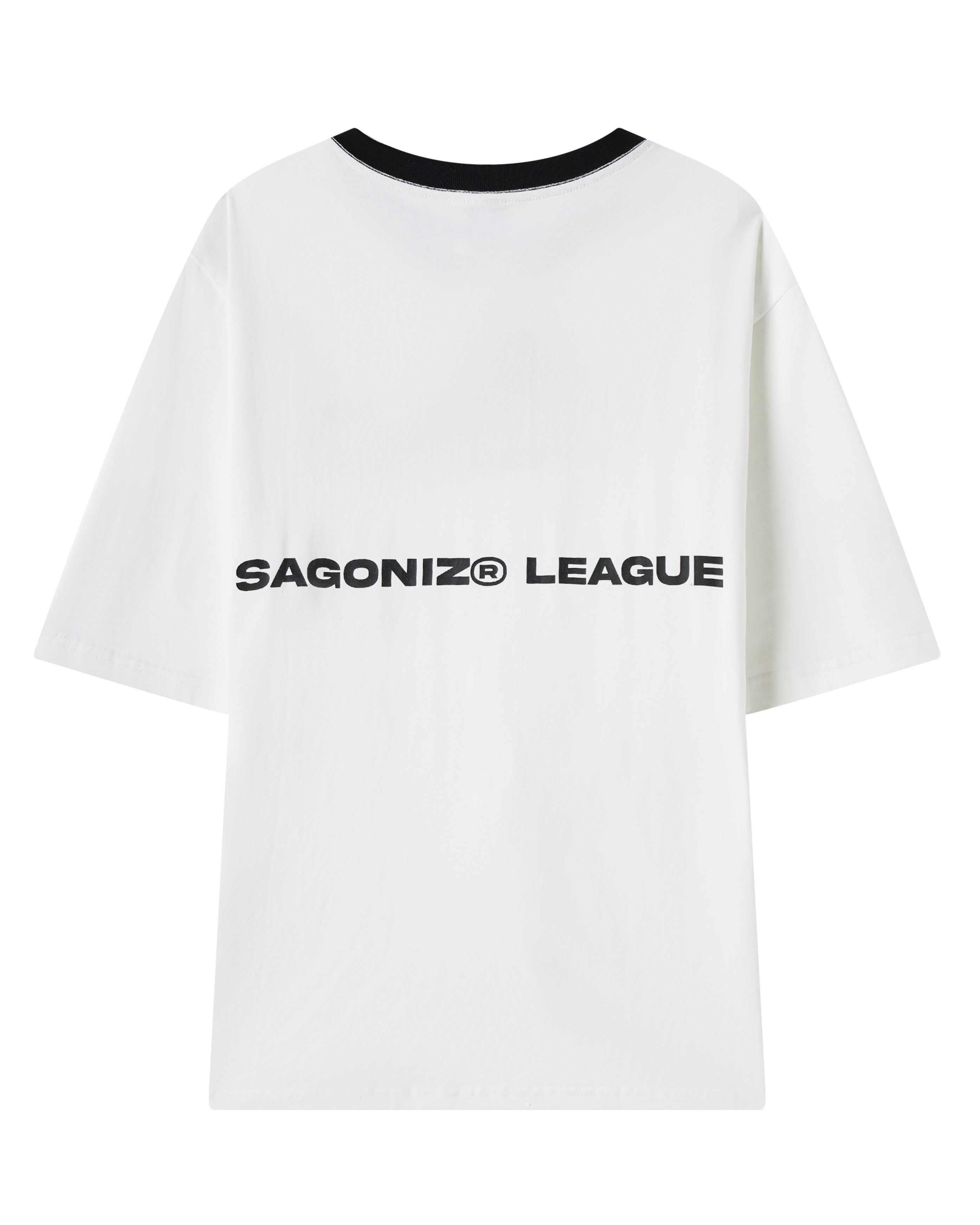 La Forbie Áo thun nam cổ viền raglan in SGNIZ