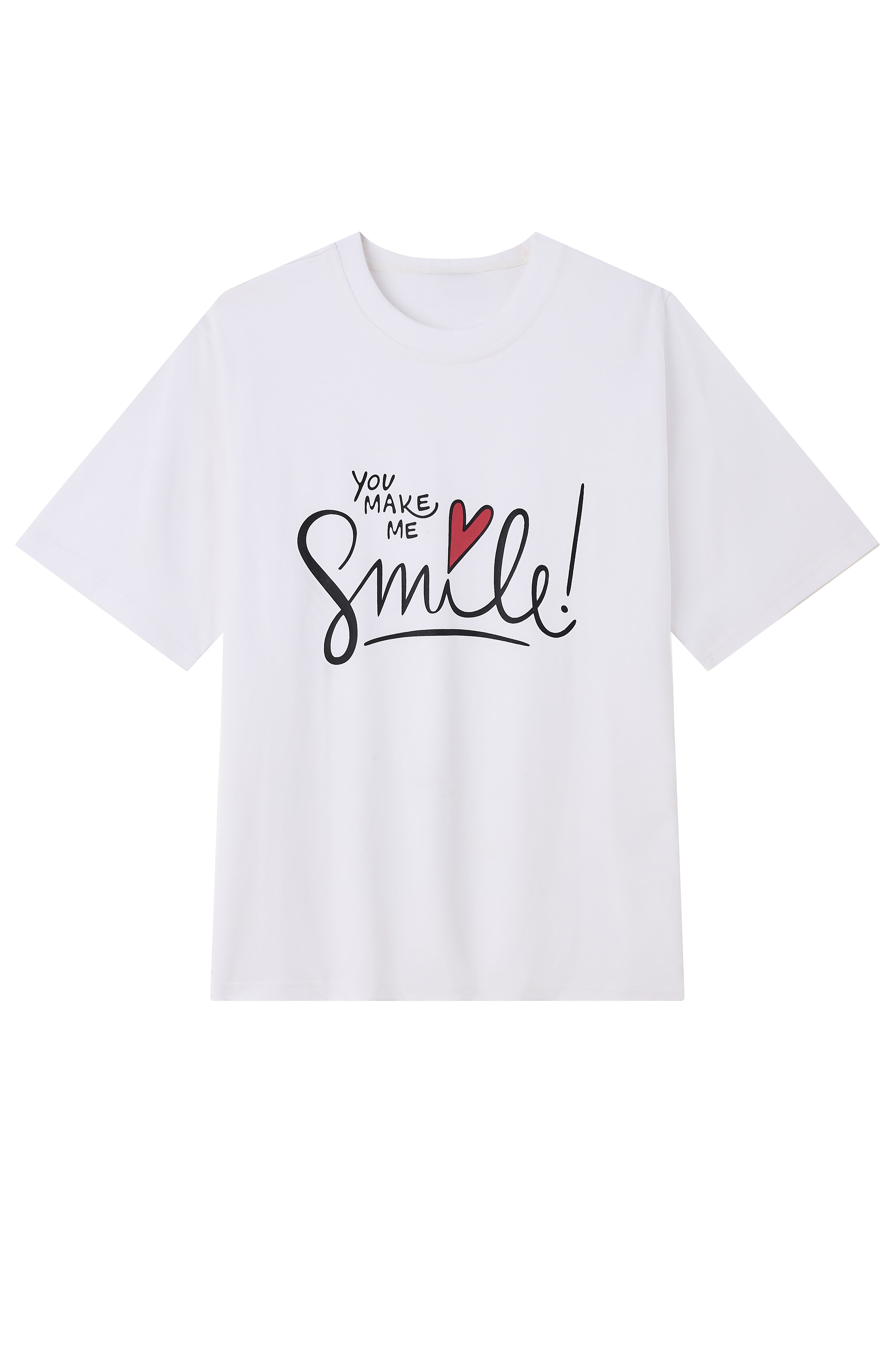 La Forbie Áo thun nam họa tiết in SMILE