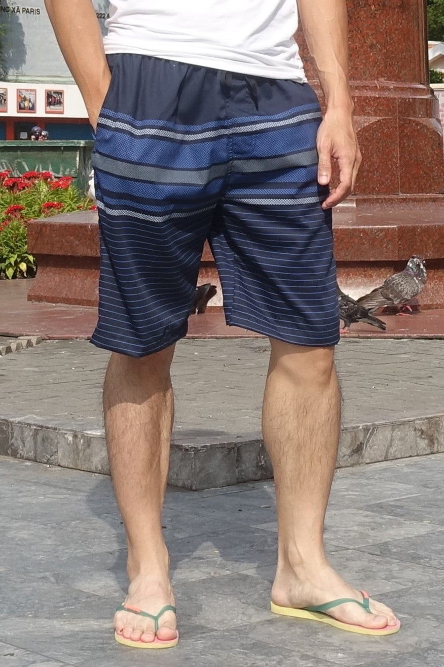 Zennio Quần Short Nam Nối Sọc – Thoáng mát, trẻ trung, dễ phối đồ