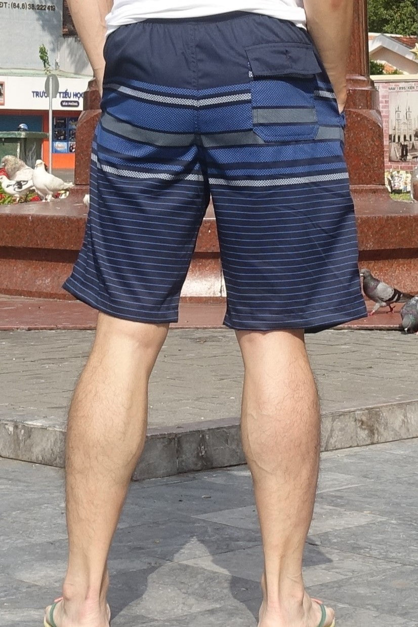 Zennio Quần Short Nam Nối Sọc – Thoáng mát, trẻ trung, dễ phối đồ