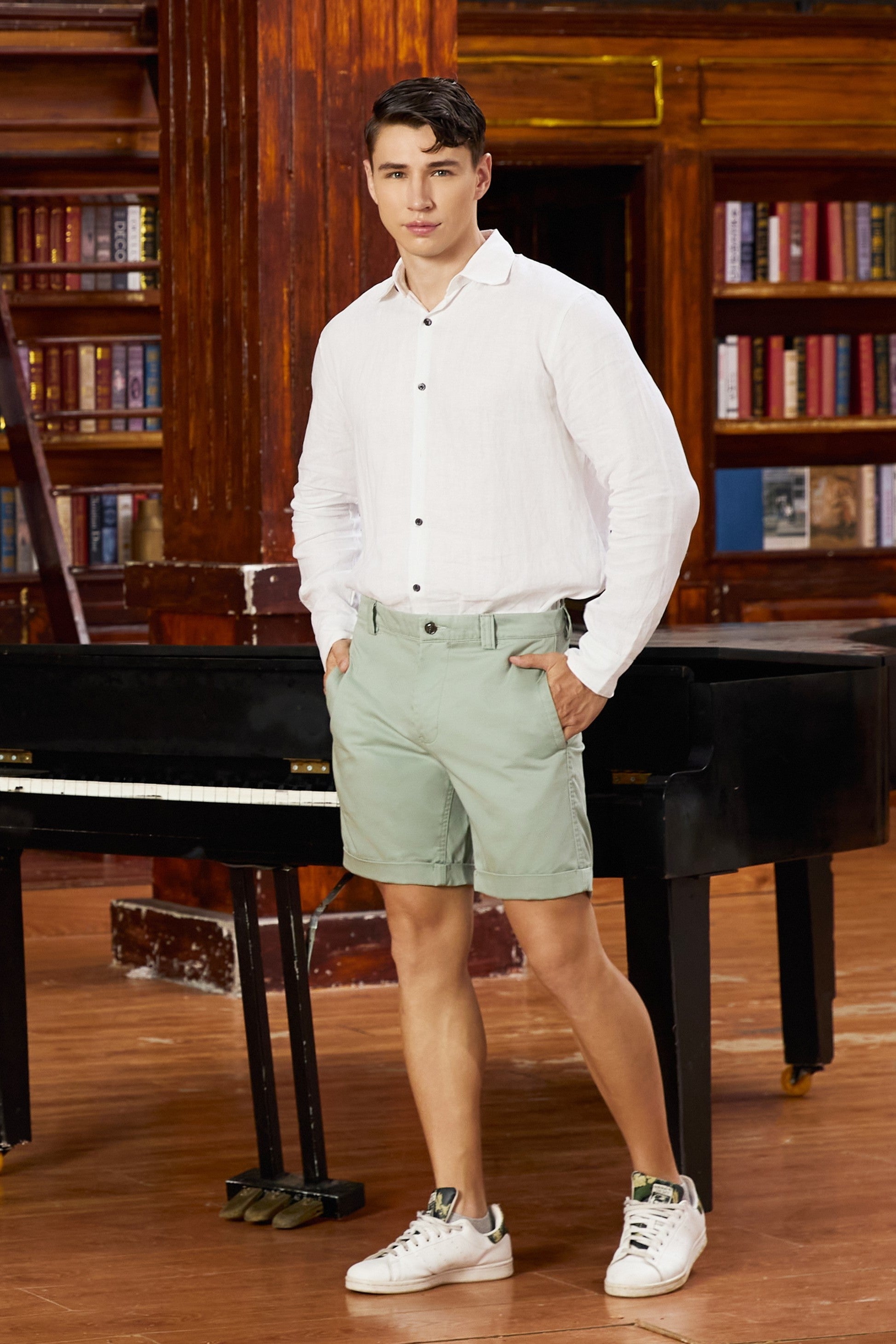 La Forbie Quần Short Chino Nam – Gọn Gàng, Mát Mẻ, Lịch Sự Mỗi Ngày