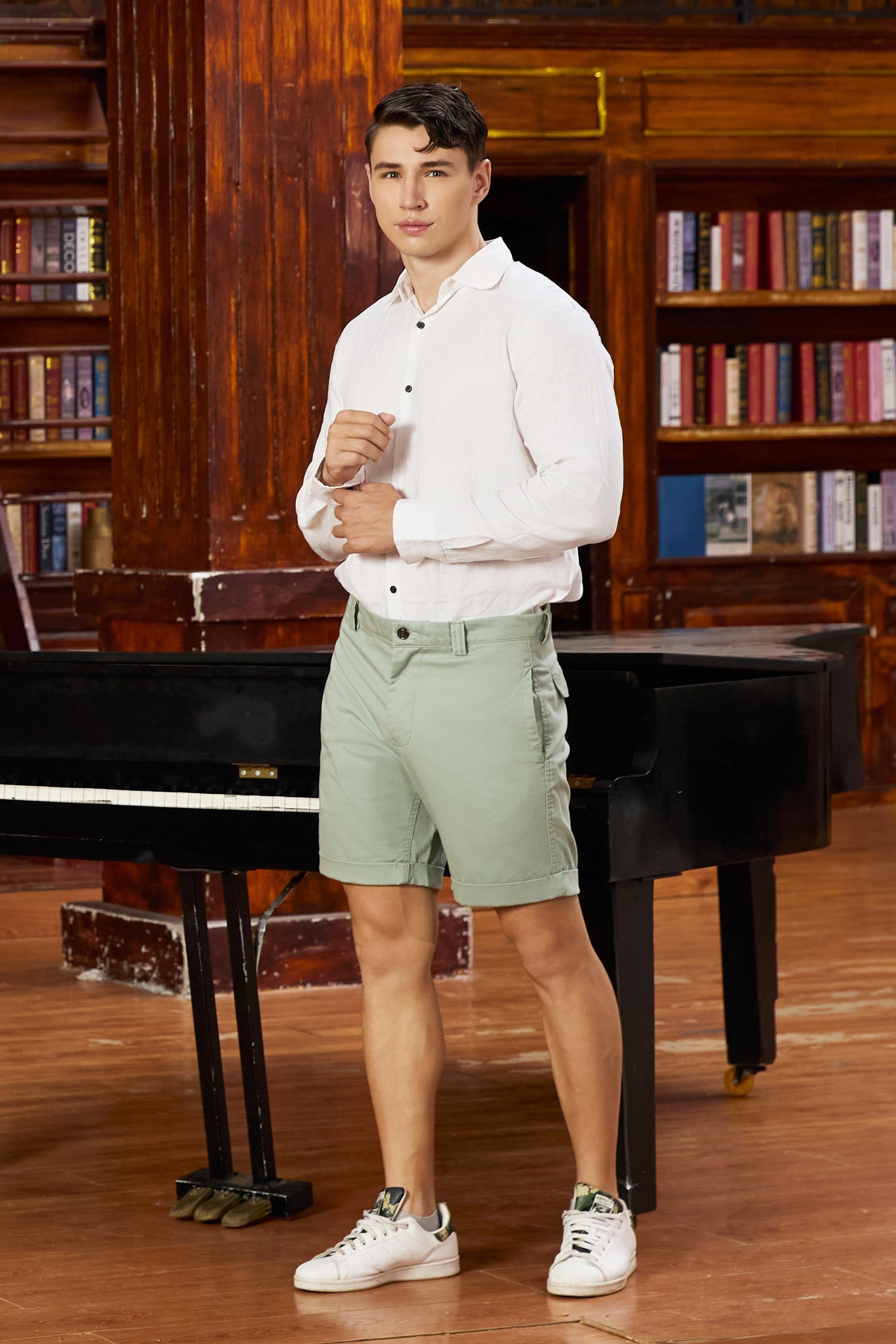 La Forbie Quần Short Chino Nam – Gọn Gàng, Mát Mẻ, Lịch Sự Mỗi Ngày