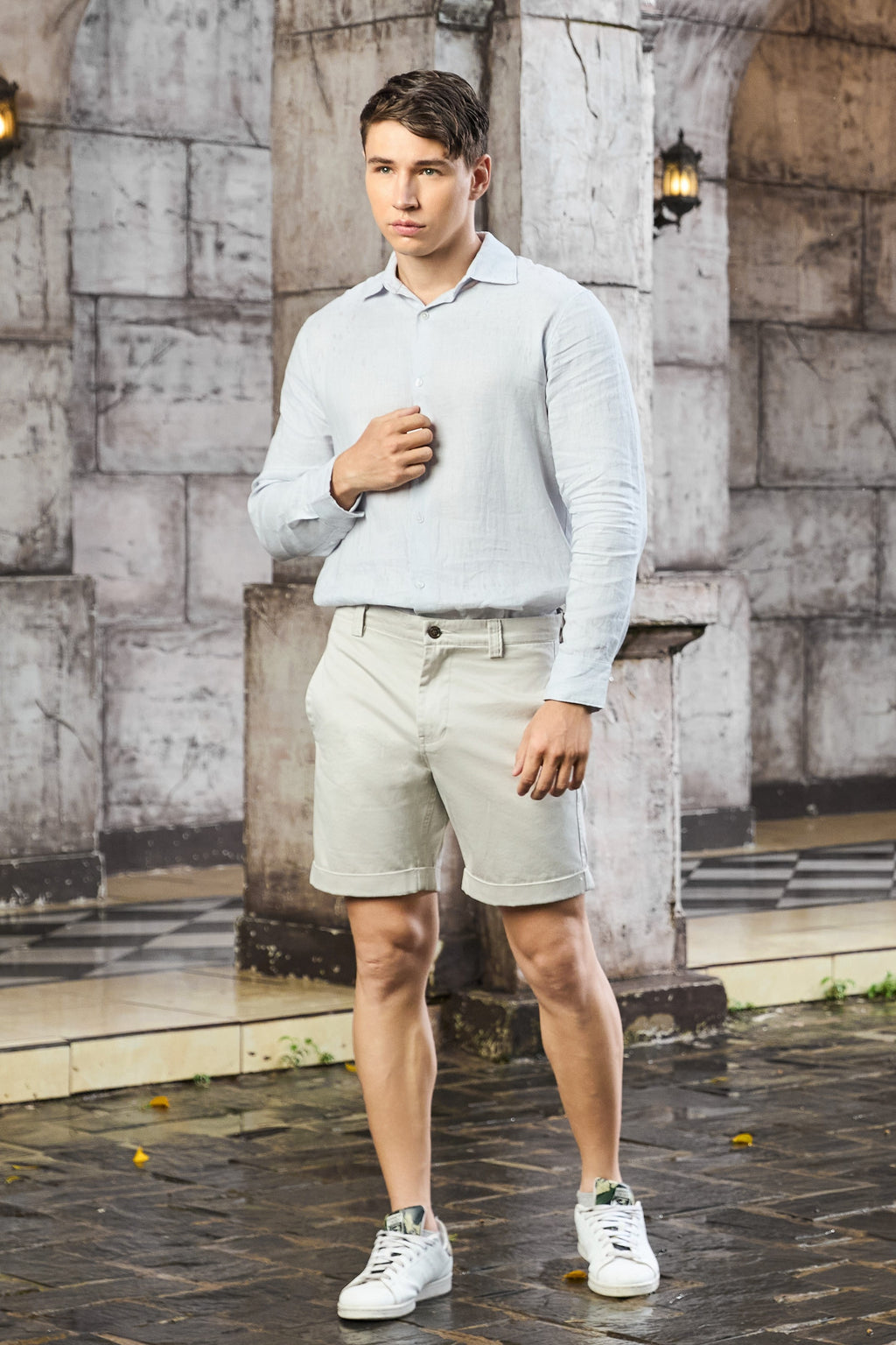 La Forbie Quần Short Chino Nam – Gọn Gàng, Mát Mẻ, Lịch Sự Mỗi Ngày