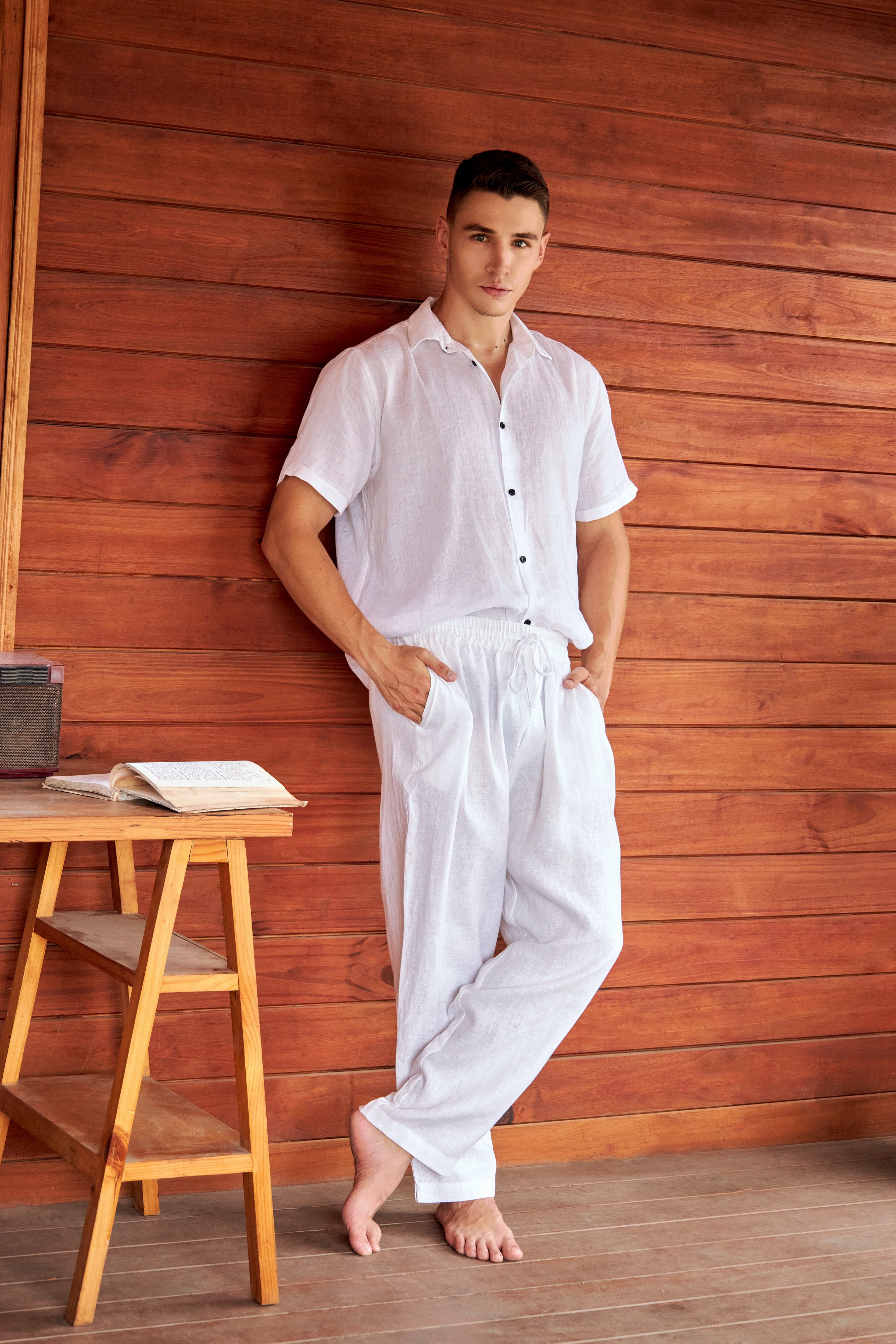 La Forbie Quần Linen Nam Dài – Dáng Suông Thoải Mái, Nhẹ Mát Tự Nhiên